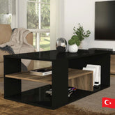 Lunara Table Basse - Noir Marbré