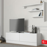 Meuble TV Alvario - Blanc