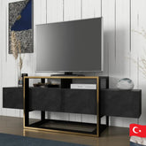 Meuble TV Nevalis - Noir Doré