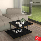 Kubika Table Basse - Noir & Doré