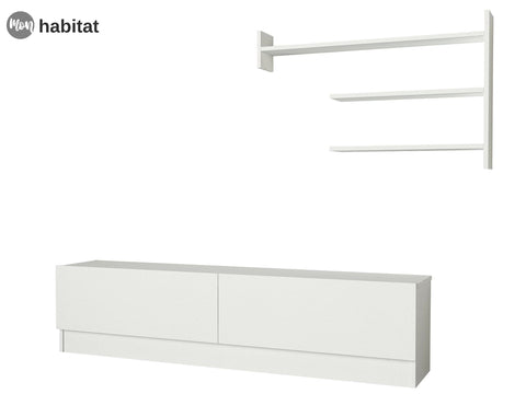 Meuble TV Alvario - Blanc