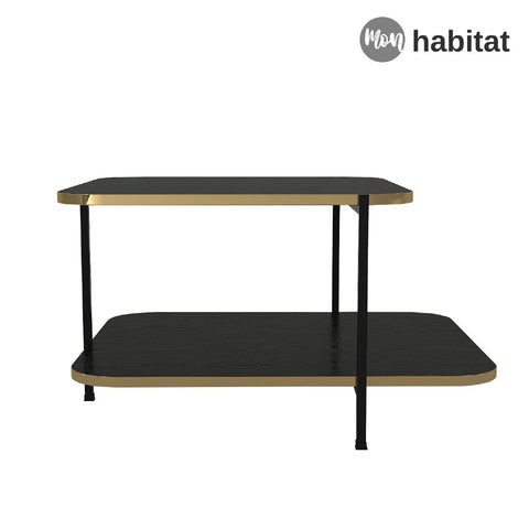 Kubika Table Basse - Noir & Doré