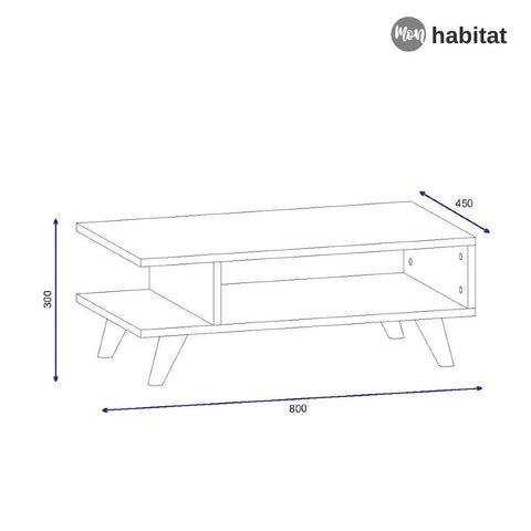 Linea Table Basse - Blanc