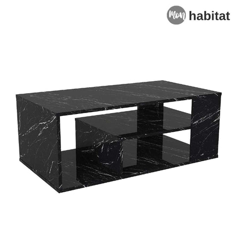 Lunara Table Basse - Noir Marbré