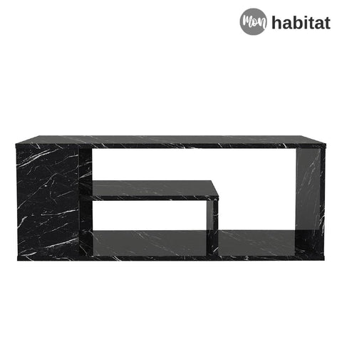 Lunara Table Basse - Noir Marbré